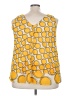 Lane Bryant 100% Polyester Yellow Tank Top Size 22 - 24 Plus - photo 2