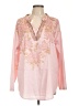 Unbranded Pink Long Sleeve Blouse Size L - photo 1