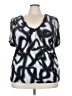 MICHAEL Michael Kors 100% Lyocell Silver Short Sleeve Top Size 3X - photo 1