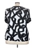 MICHAEL Michael Kors 100% Lyocell Silver Short Sleeve Top Size 3X - photo 2