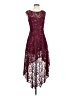 Assorted Brands 100% Polyester Burgundy Cocktail Dress Size S - photo 1