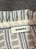 Sandro 100% Polyester Stripes Ivory Short Sleeve Blouse Size XL (4) - photo 7
