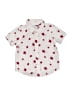 Old Navy Hearts Ivory Short Sleeve Button-Down Shirt Size 18-24 mo - photo 1