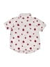 Old Navy Hearts Ivory Short Sleeve Button-Down Shirt Size 18-24 mo - photo 2