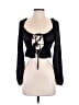 Mixed Threads 100% Polyester Black Long Sleeve Blouse Size XS - photo 1