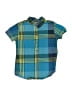 Tea 100% Cotton Plaid Teal Short Sleeve Button-Down Shirt Size 5 - photo 1