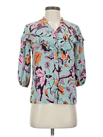 Diane von Furstenberg 3/4 Sleeve Silk Top (view 1)