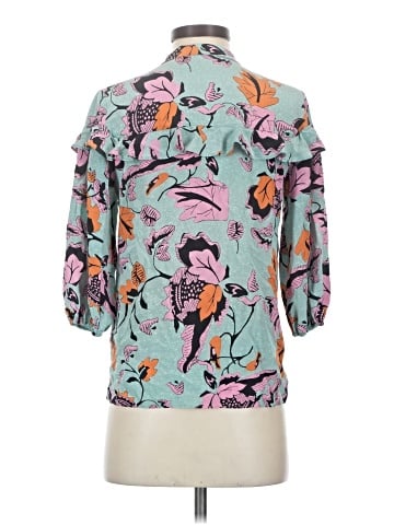 Diane von Furstenberg 3/4 Sleeve Silk Top (view 2)