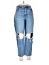 American Eagle Outfitters Graphic Blue Jeans Size 8 (petite) - photo 1