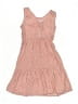 Assorted Brands 100% Rayon Polka Dots Tan Dress Size 7 - photo 2