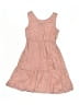 Assorted Brands 100% Rayon Polka Dots Tan Dress Size 7 - photo 1