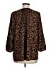 NYDJ Animal Print Brown 3/4 Sleeve Blouse Size M - photo 2