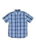 Chaps Plaid Blue Short Sleeve Button-Down Shirt Size S (kids) - photo 1