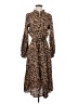 Unbranded Animal Print Brown Casual Dress Size S - photo 1