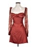 Danielle Bernstein Burgundy Cocktail Dress Size 0 - photo 1