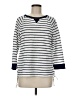 Lauren Jeans Co. 100% Cotton Stripes White Pullover Sweater Size M - photo 1