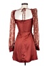 Danielle Bernstein Burgundy Cocktail Dress Size 0 - photo 2