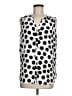 NYDJ 100% Polyester Polka Dots Ivory Sleeveless Blouse Size M - photo 1