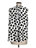 NYDJ 100% Polyester Polka Dots Ivory Sleeveless Blouse Size M - photo 2