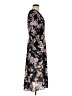 Eliza J 100% Polyester Paisley Floral Graphic Blue Brown Casual Dress Size 8 - photo 4