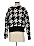 Express Houndstooth Black Pullover Sweater Size S - photo 1