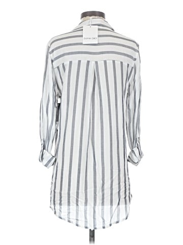 Olivia Grey Long Sleeve Blouse (view 2)