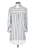 Olivia Grey 100% Rayon Stripes Silver Long Sleeve Blouse Size S - photo 2