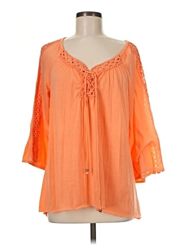 New York Laundry 3/4 Sleeve Blouse (view 1)