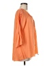 New York Laundry 100% Polyester Orange 3/4 Sleeve Blouse Size M - photo 4