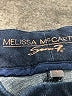 Melissa McCarthy Seven7 Chevron-herringbone Blue Jeans Size 14 - photo 7