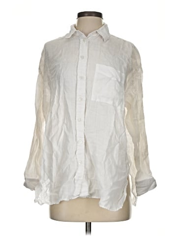 Madewell The Oversized Shirt in Ramie (view 1)