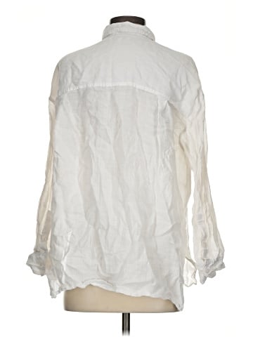 Madewell The Oversized Shirt in Ramie (view 2)