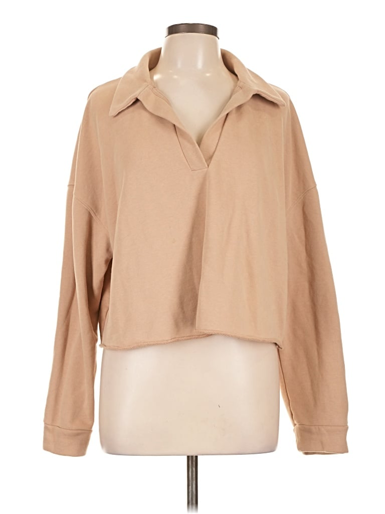 Pre-owned Vuori Pullover Sweater In Tan