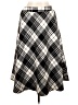 Fabrice Plaid Black Casual Skirt Size L - photo 1