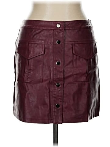 She + Sky Faux Leather Skirt (view 1)
