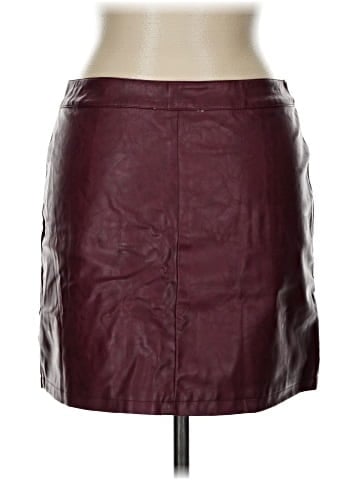 She + Sky Faux Leather Skirt (view 2)