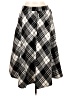 Fabrice Plaid Black Casual Skirt Size L - photo 2