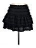 Unbranded Solid Black Casual Skirt Size L - photo 1
