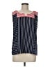 THML 100% Polyester Blue Sleeveless Blouse Size M - photo 1