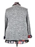 Cha Cha Vente Gray Long Sleeve Top Size 3X - photo 2