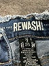 Rewash 100% Cotton Blue Denim Shorts Size 7 - photo 3