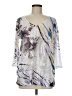 Top Ligne Silver 3/4 Sleeve Blouse Size M - photo 1