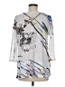 Top Ligne Silver 3/4 Sleeve Blouse Size M - photo 2