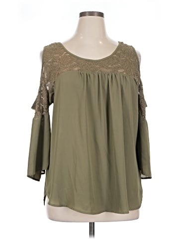 New York & Company 3/4 Sleeve T-Shirt (view 1)