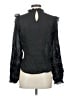 Veronica Beard 100% Ramie Black Long Sleeve Blouse Size 2 - photo 2
