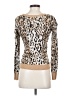 Express Outlet Animal Print Tan Pullover Sweater Size XS - photo 2