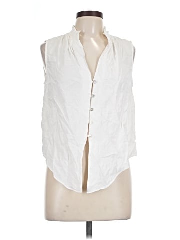 Intermix Sleeveless Button-Down Shirt (view 1)