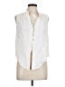 Intermix White Sleeveless Button-Down Shirt Size L - photo 1