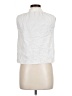 Intermix White Sleeveless Button-Down Shirt Size L - photo 2