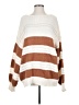 Unbranded 100% Polyester Stripes Brown Pullover Sweater Size S - photo 1